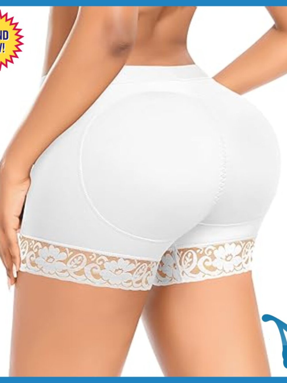 X-Large Butt Lifting Shapewear with Removable Pads Tummy Control Boyshorts
